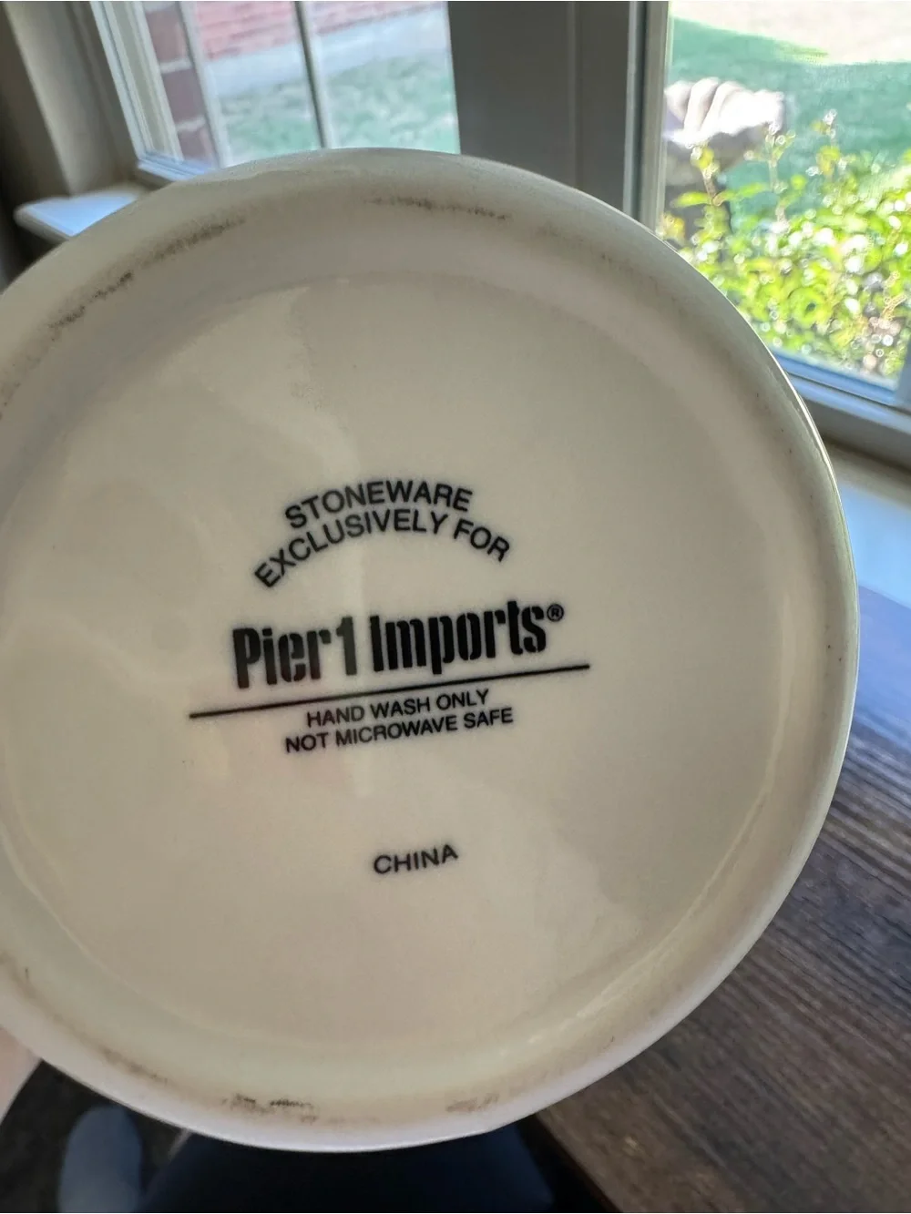 Pier 1 Imports White Stoneware Cow Carafe Pitcher Decanter Lid 11.5
